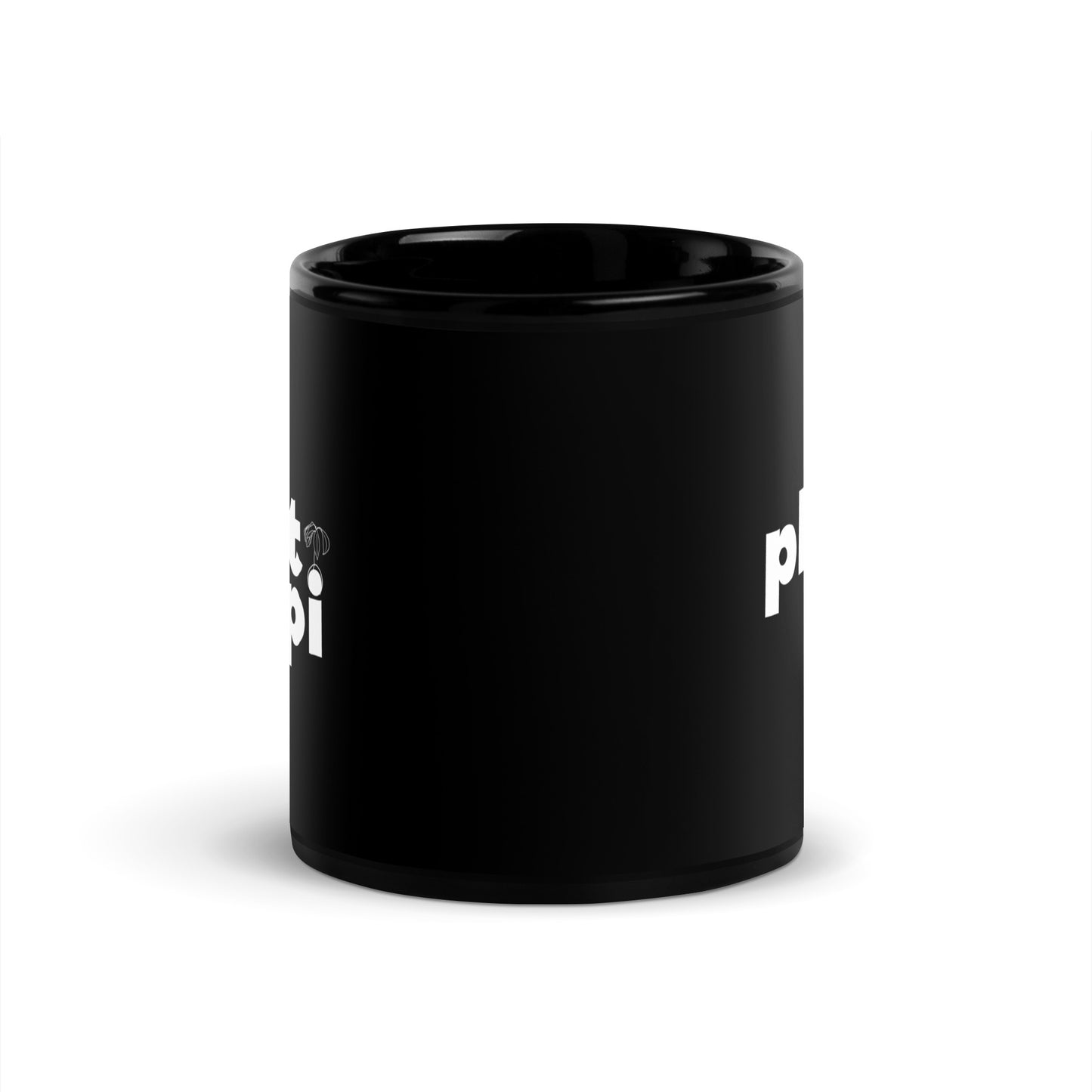 "Plant Papi" Black Glossy Mug
